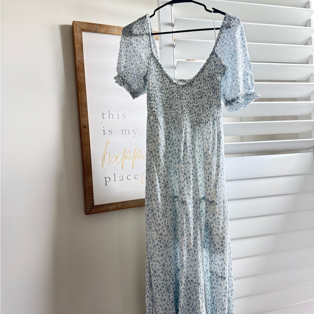Abercrombie & Fitch Blue Floral Dress